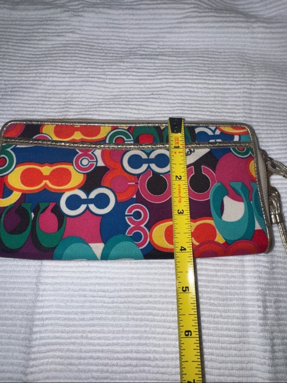 Coach Poppy early 2000’s Pop C Graffiti multicolor wristlet - Picture 4 of 16